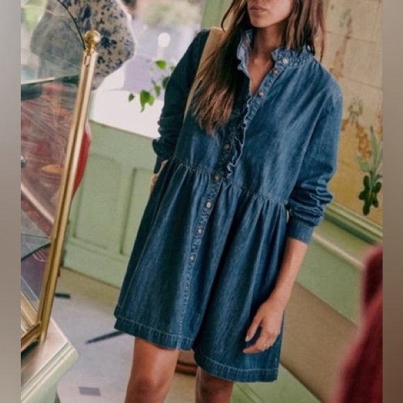 white christmas dresses Sezane main image 1
